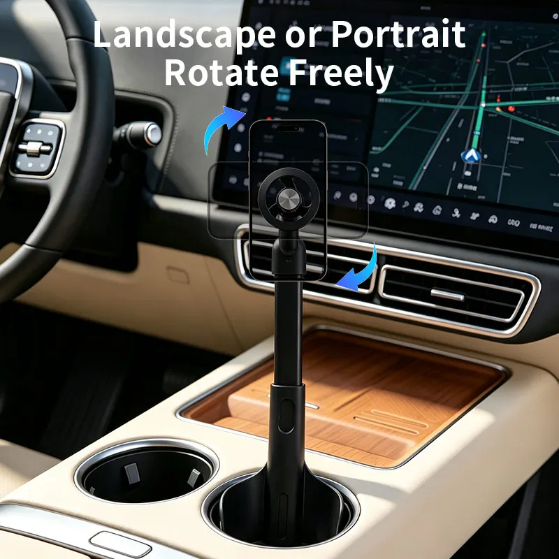Phone Accessories Holder Car - 2'si 1 Arada Yükseklik Ayarlı Araç